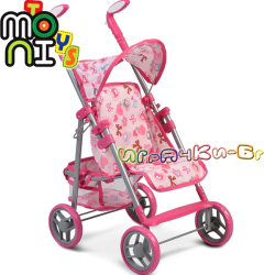 Moni Детска лятна количка за кукла Flower Garden 9351